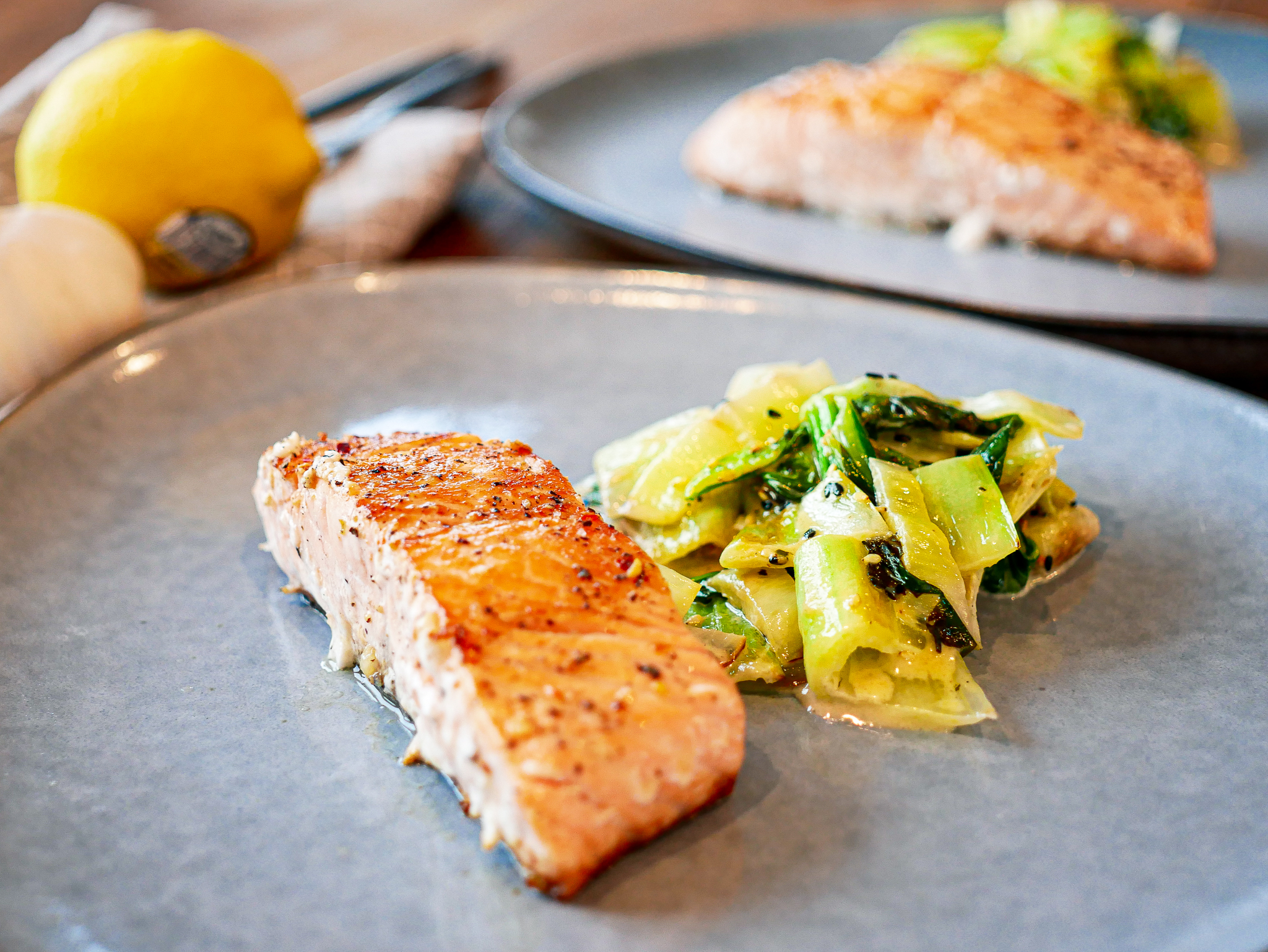 Lachs mit Rahm-Pak Choi | bauchgefuehl-rezepte.de | Food-Blog